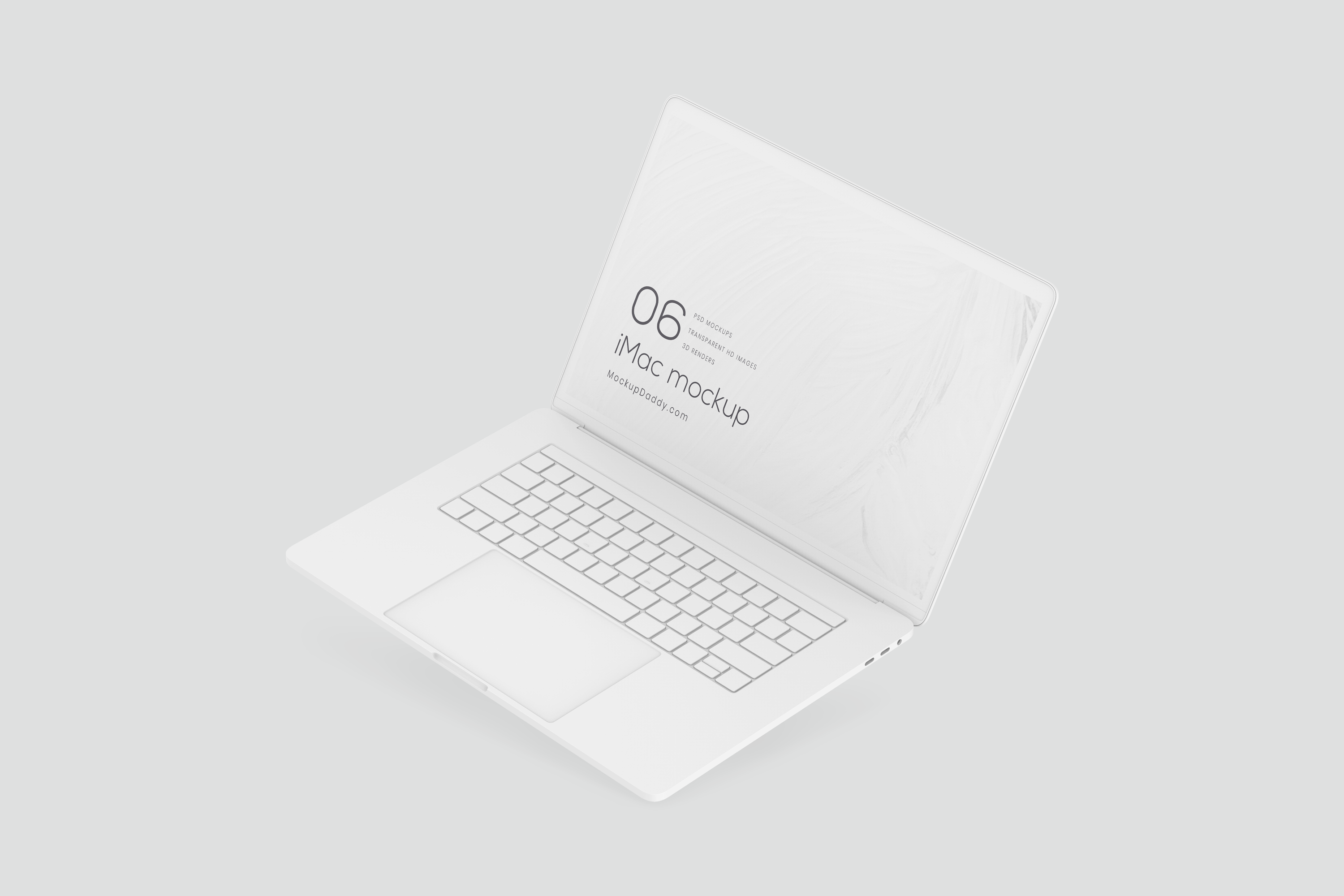 Macbook Pro 15 Inch White Mockup 08