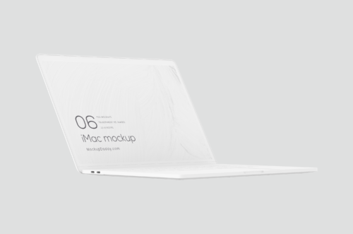 Macbook Pro 15 Inch White Mockup 09