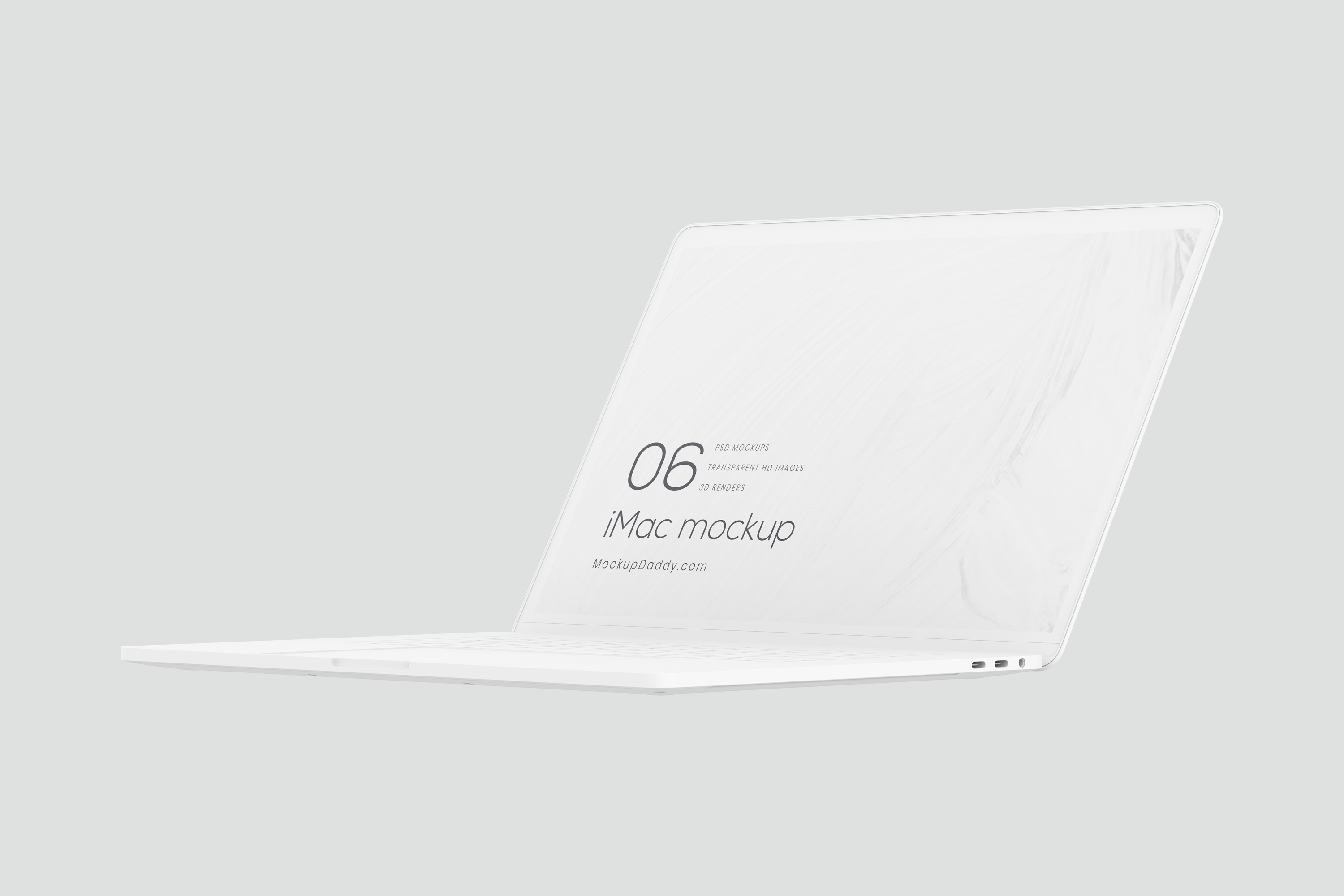 Macbook Pro 15 Inch White Mockup 10
