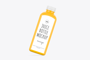 Mango Juice 500 ml Bottle Mockup