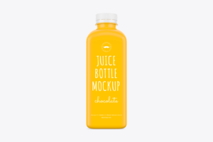 Mango Juice Bottle Mockup