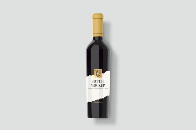 Premium Wine Bottle Free Psd Mockup Mockup Daddy