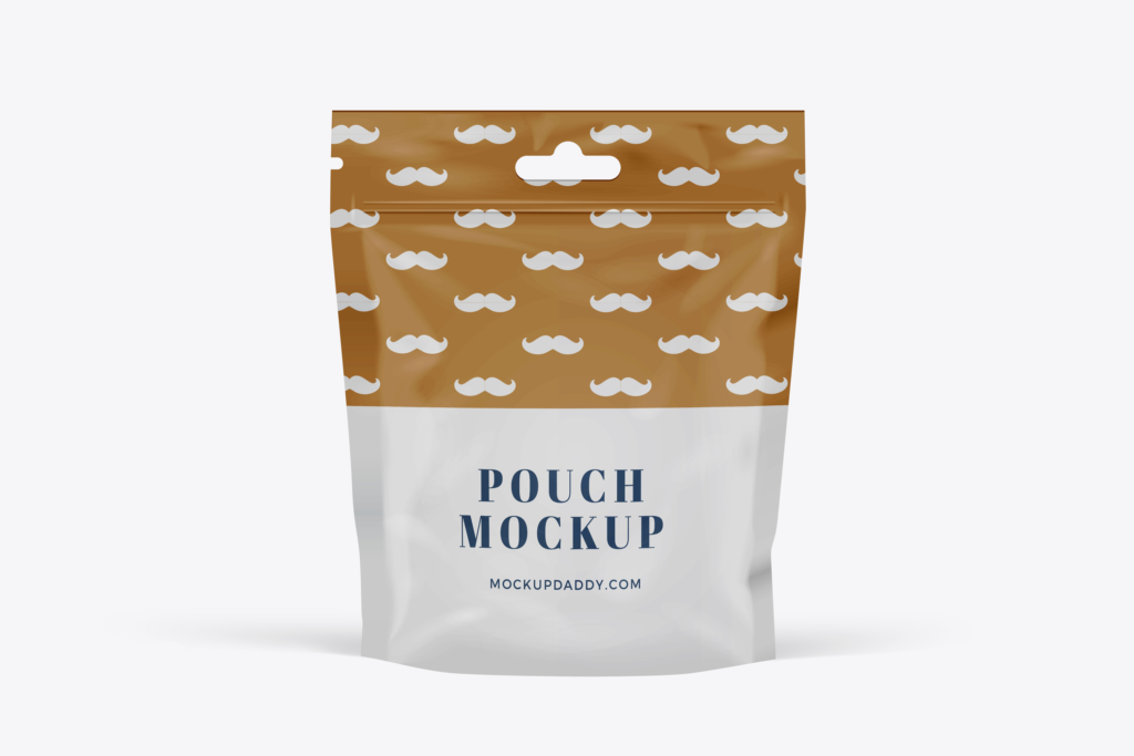 Download Stand Up Pouch with Hanger Mockup - Mockup Daddy