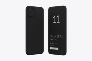 iPhone 11 Pro Black Mockup 07