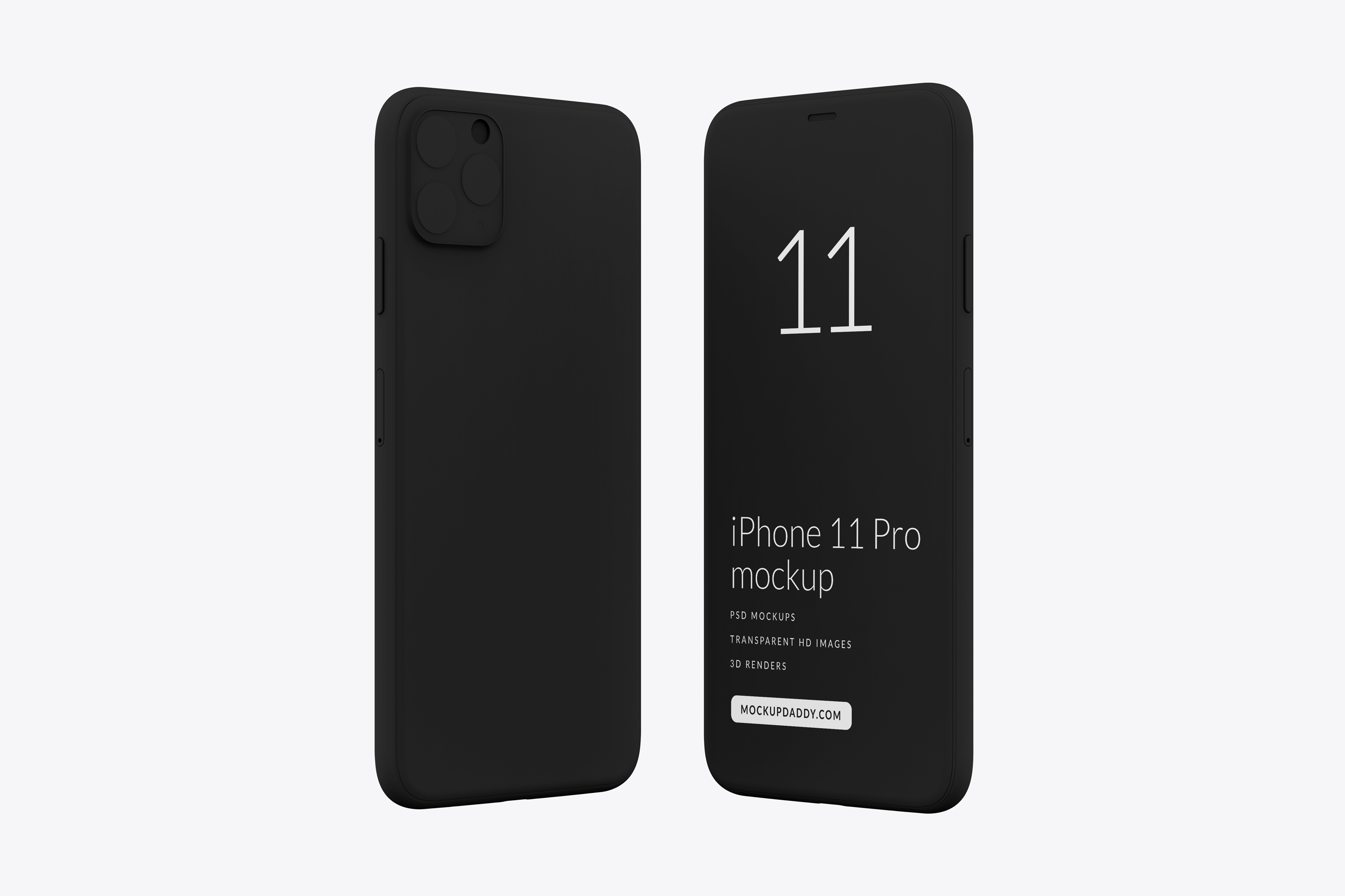 Download iPhone 11 Pro Clay Mockup 07 - Mockup Daddy