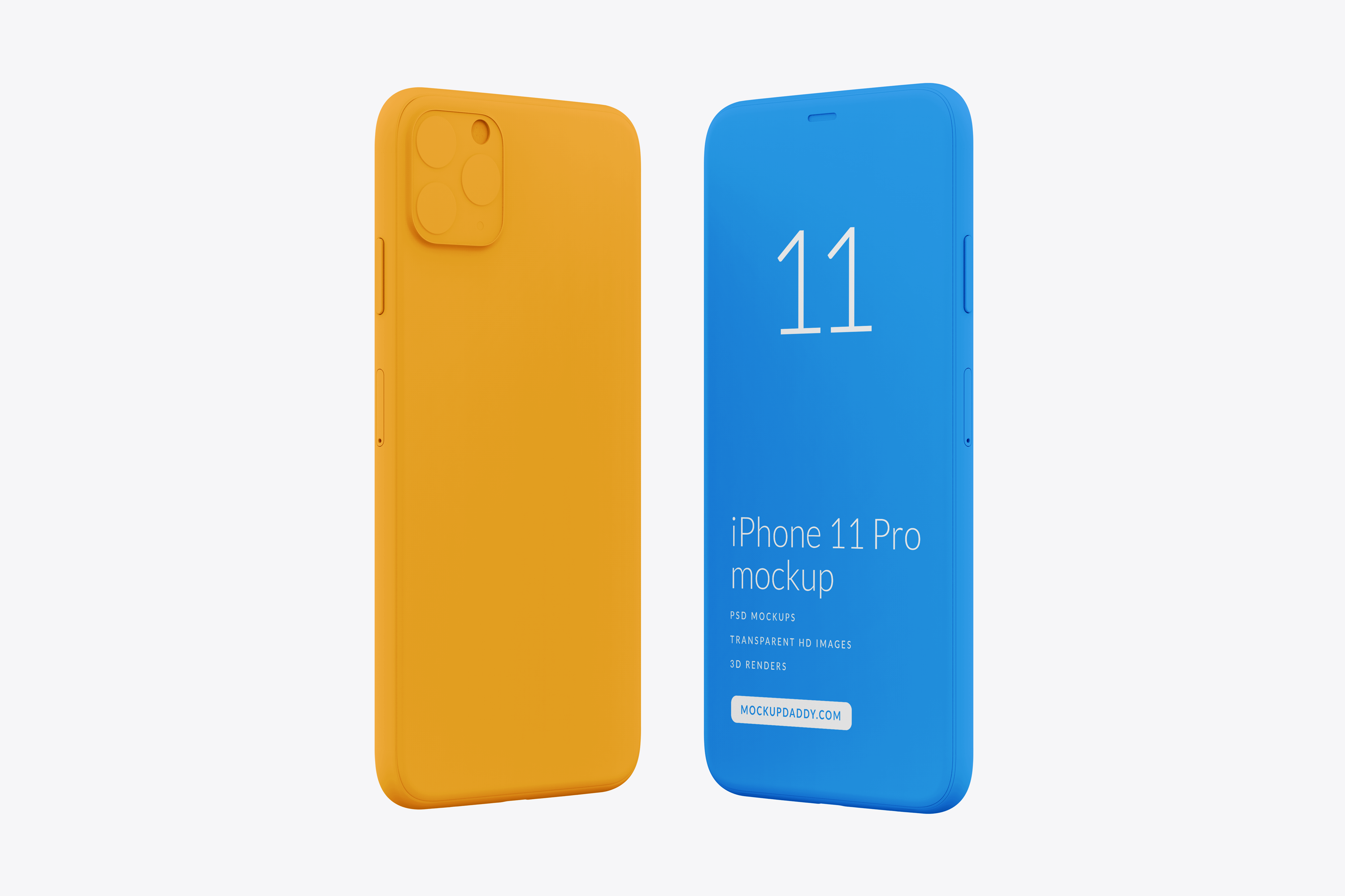 Free Download iPhone 11 Clay Mockup Mockup Daddy