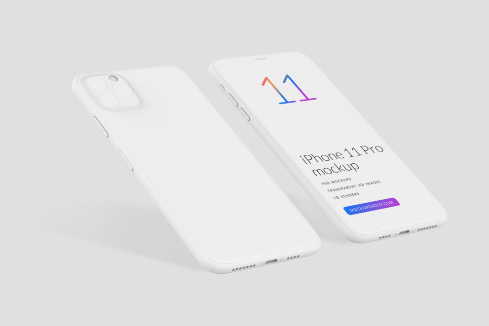 iPhone 11 Pro Clay Mockup 11 Mockup Daddy