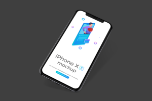 iPhone Xs Space Grey Psd Mockup 04