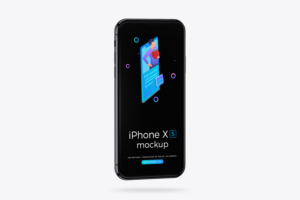 iPhone Xs Space Grey Psd Mockup 05