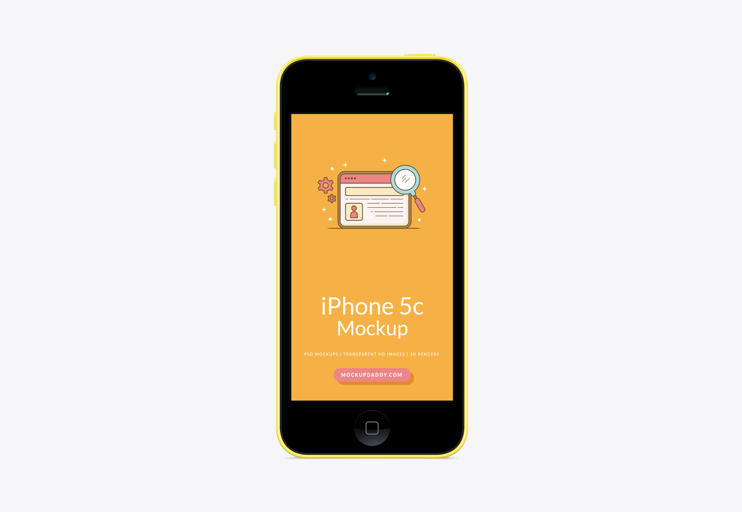 Apple-iPhone-5c-Yellow-Mockup
