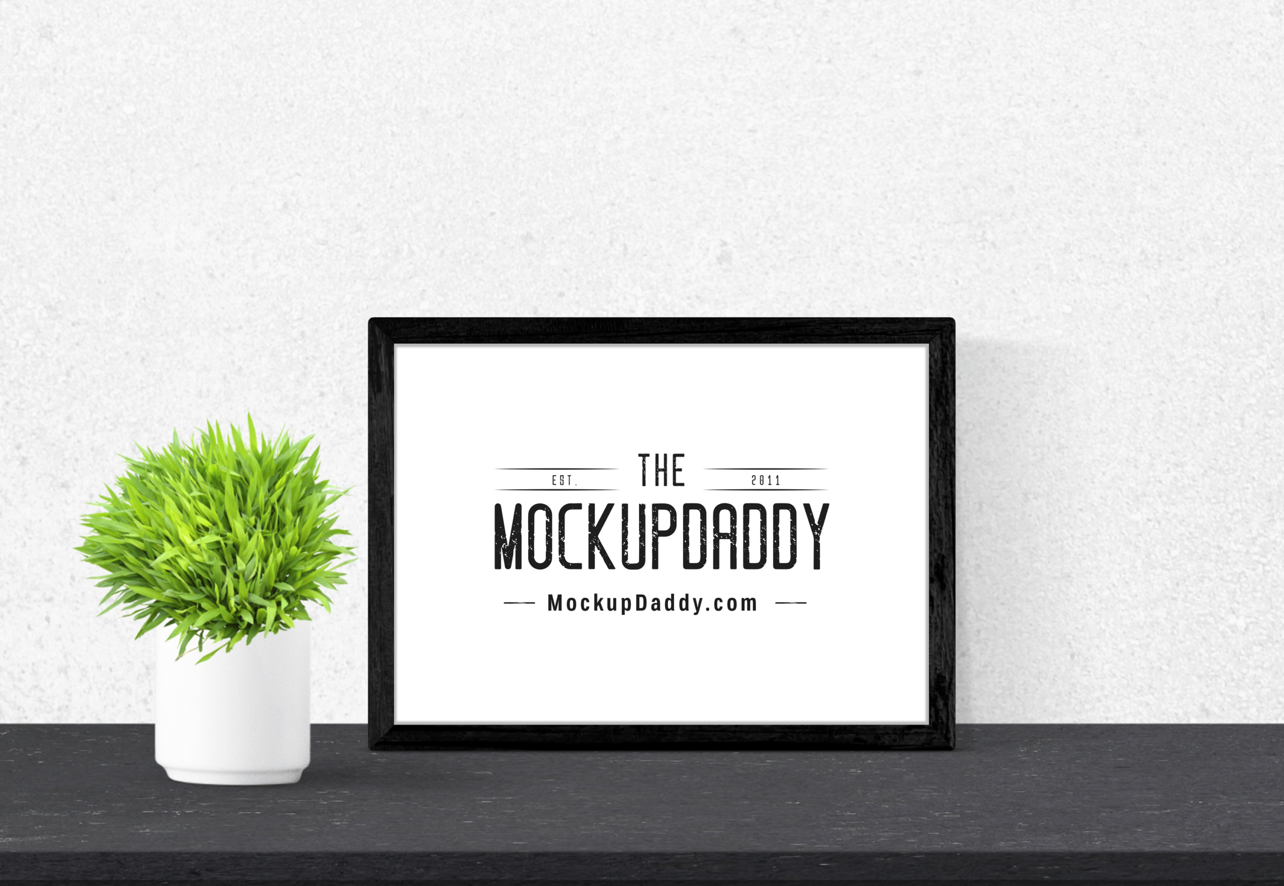 Download Free Frame on Table Psd Mockup - Mockup Daddy