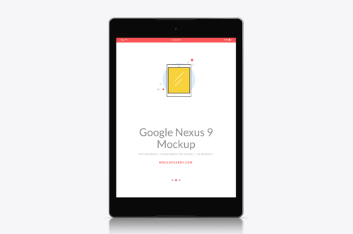 Google Nexus 9 Mockup