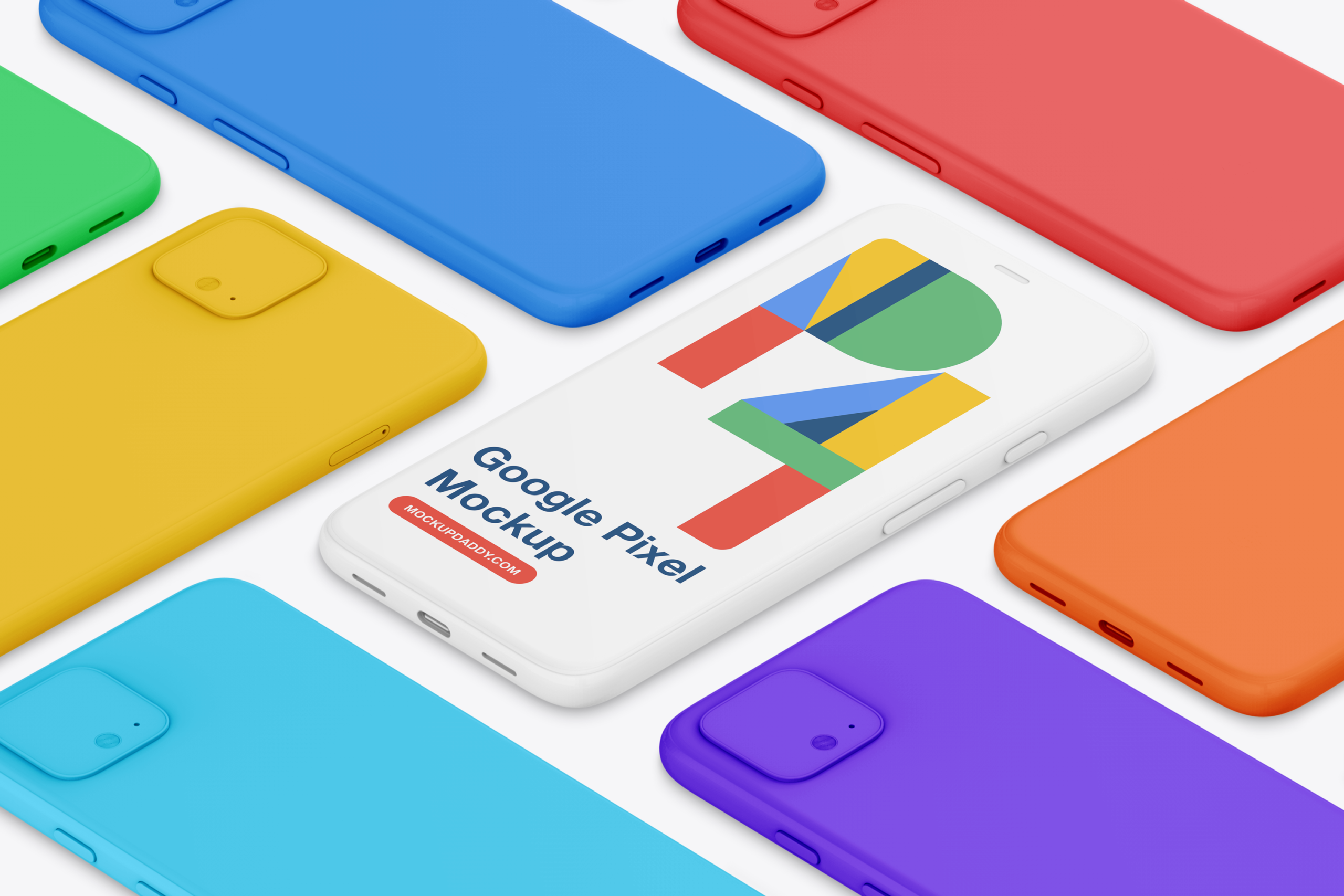 33 Google Pixel 4 Clay Mockups Mockup Daddy