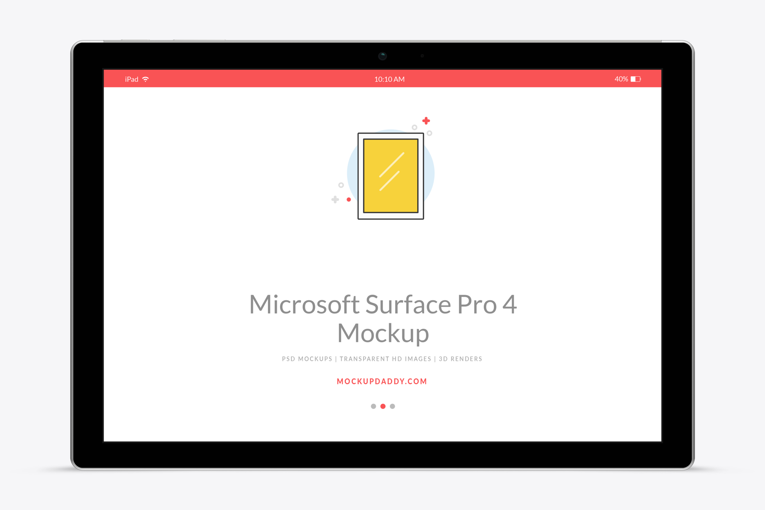 Microsoft Surface Pro 4 Mockup