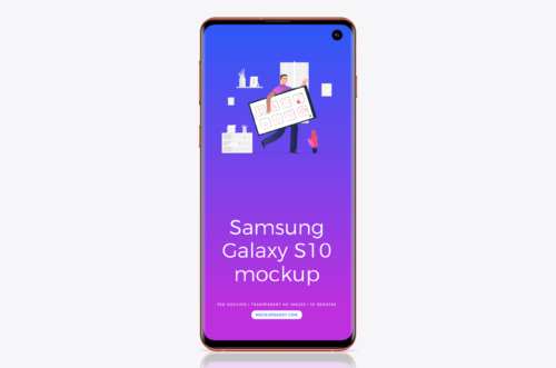Samsung-Galaxy-S10-Mockup-Flamingo-Pink