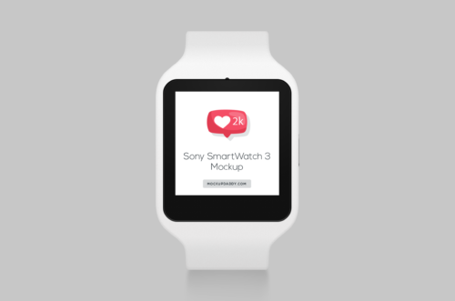 Sony Smart Watch 3 Psd Mockup-Closed