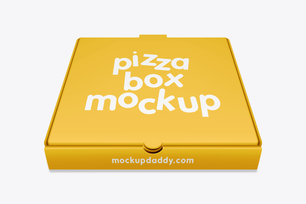 Free Pizza Box Psd Mockup