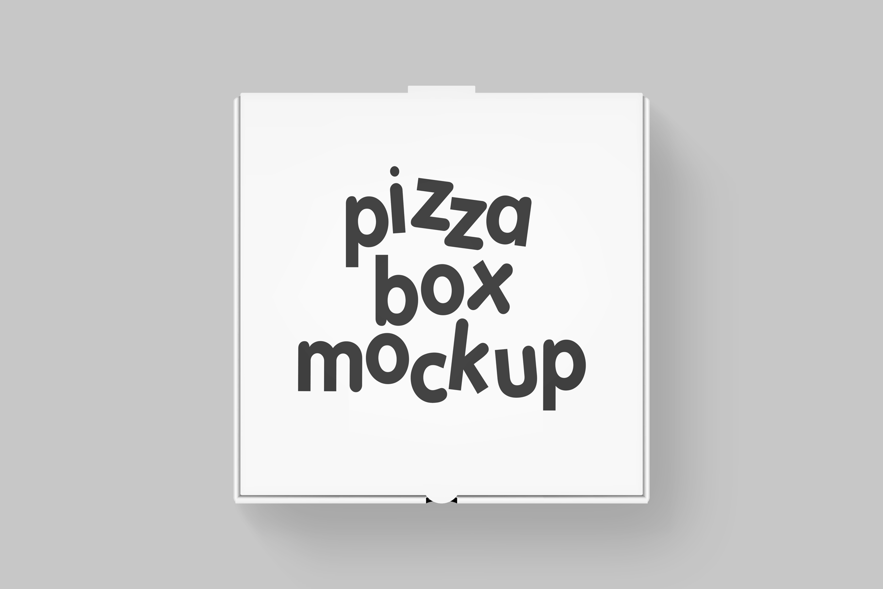 Free Pizza Box Psd Top Angle Mockup
