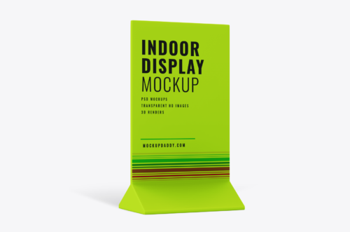 Simple Indoor Advertisement Stand Psd Template