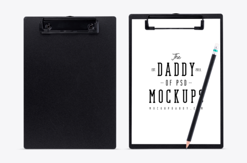 Black-Clipboard-with-Paper-Mockup-1