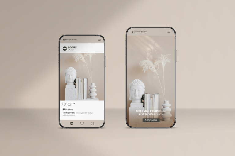 Responsive Devices Mockup - iPhone 11 Pro and Max