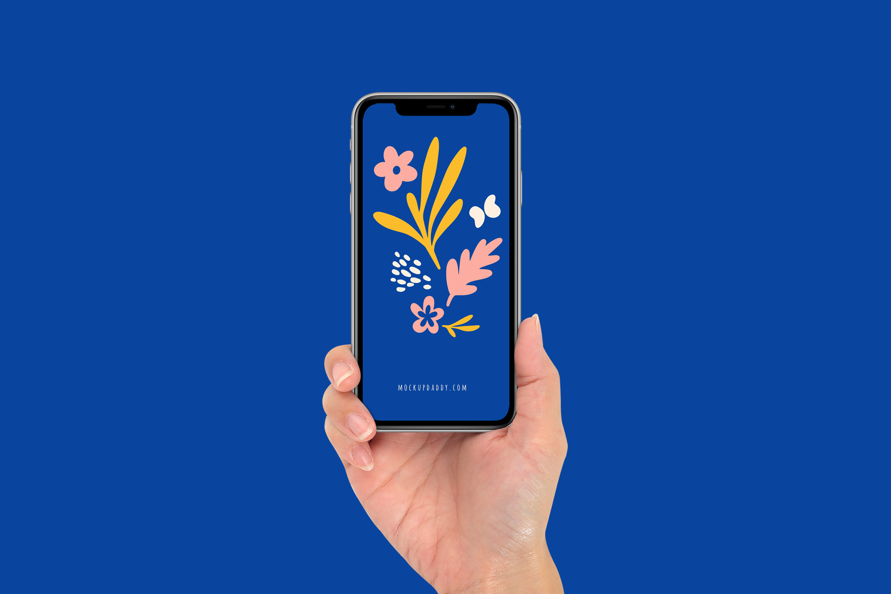 Multiple iPhone 11 mockups in hands, ideal for app presentations