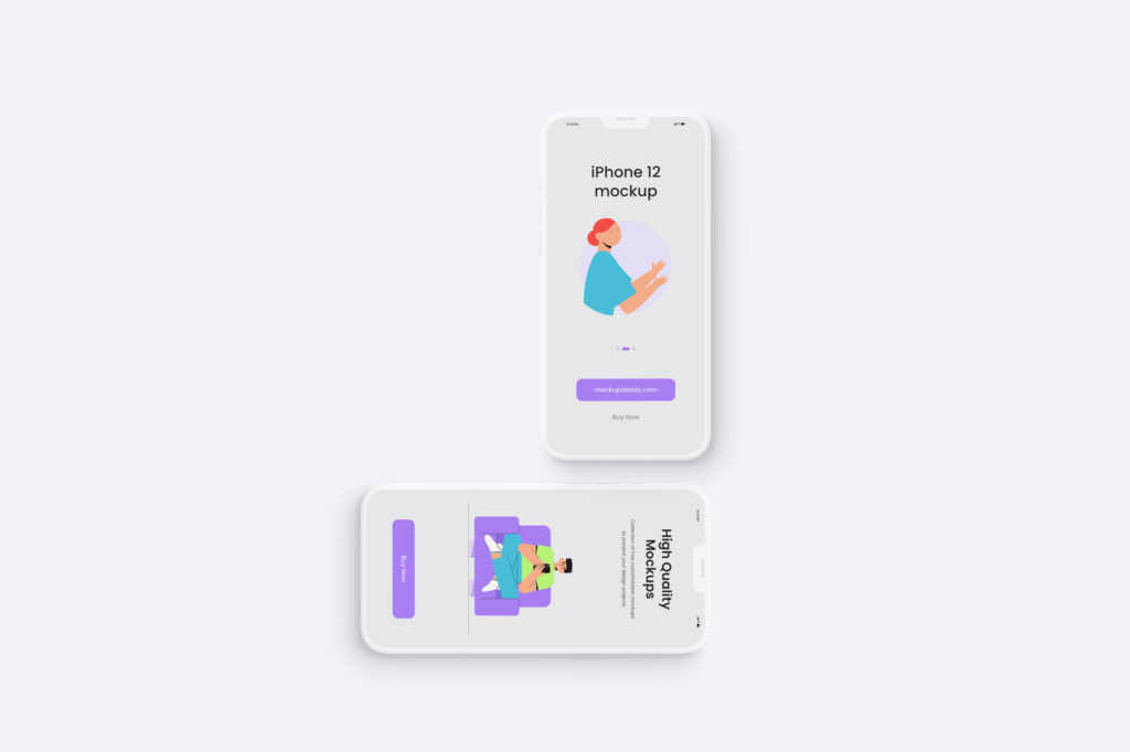 Download iPhone 12 Clay Mockup, Suitable for all Types of Projects ...