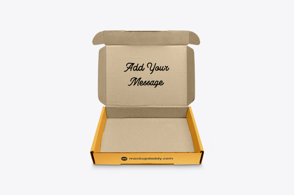 Realistic Subscription Box Photo Mockup Mockup Daddy