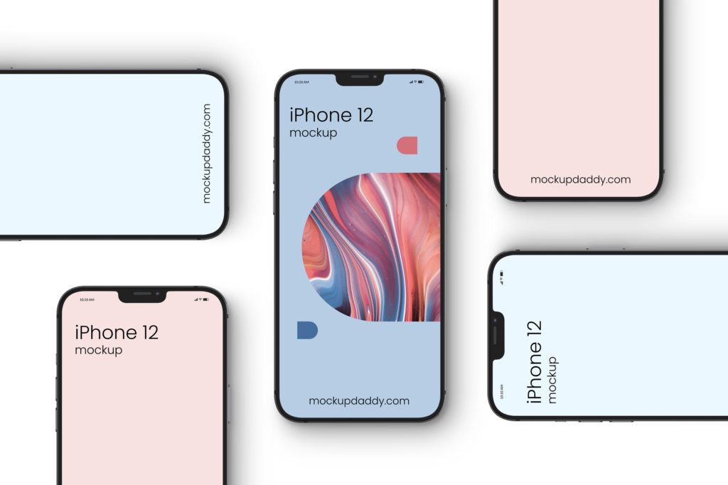 Download iPhone 12 Mockup, Clean and High Quality 3D Renders - Mockup Daddy