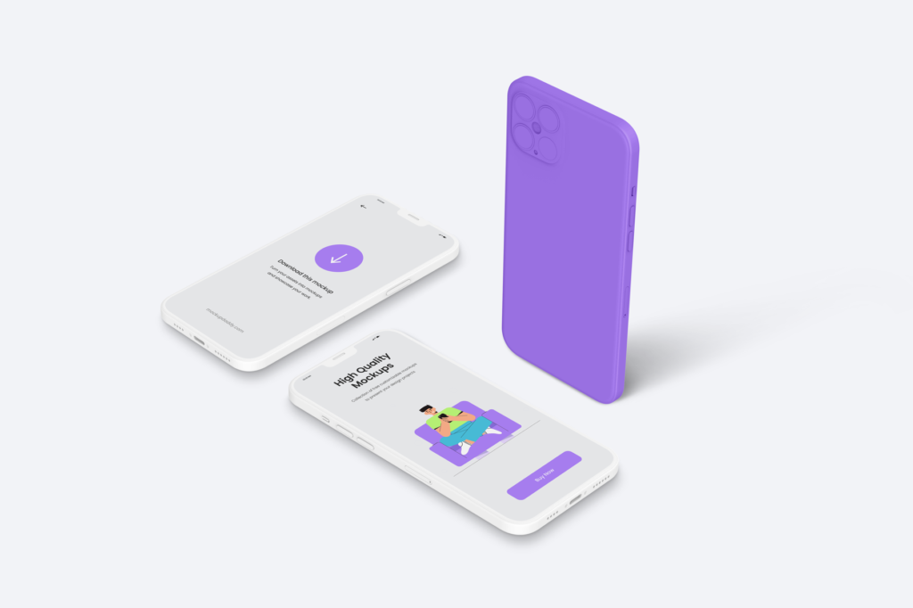 Download iPhone 12 Clay Mockup, Suitable for all Types of Projects ...