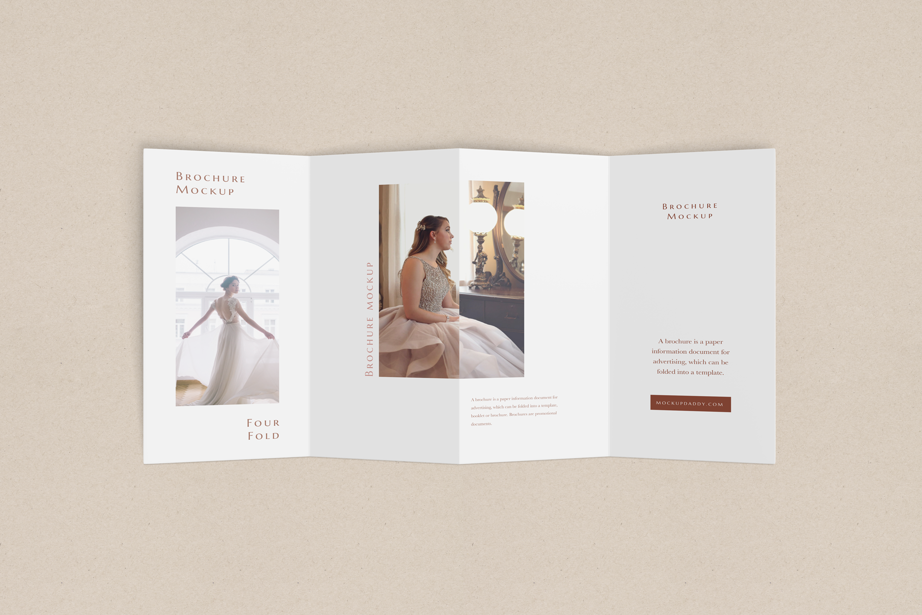 Download DL 4 Fold Brochure Mockup - Mockup Daddy