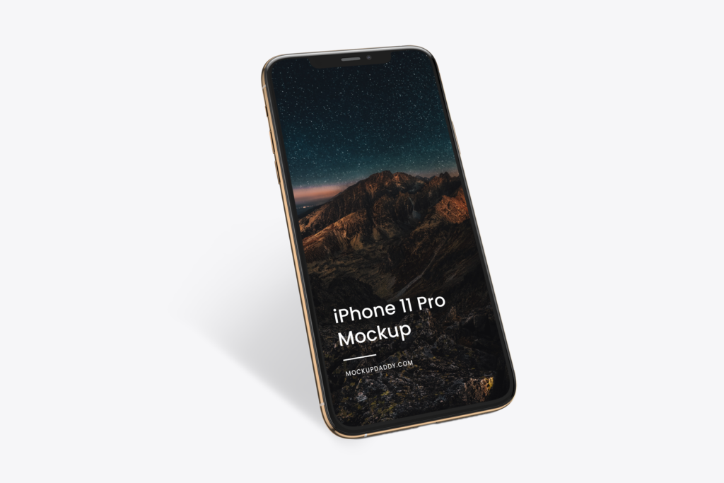 Download iPhone 11 Pro Gold Mockup