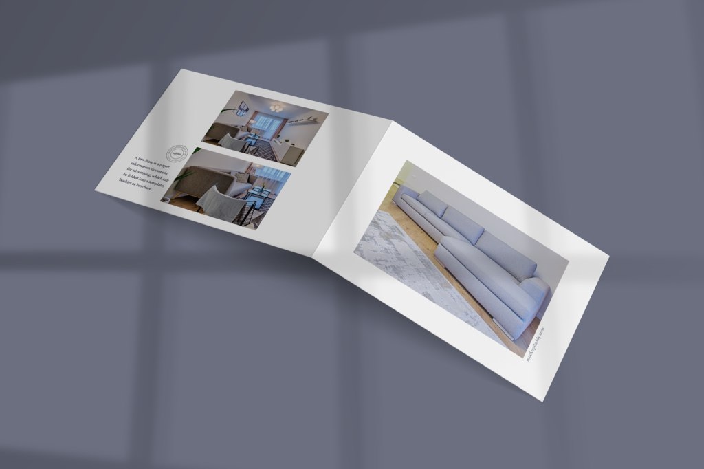 Landscape 2 Fold A4 Brochure Mockup Mockup Daddy