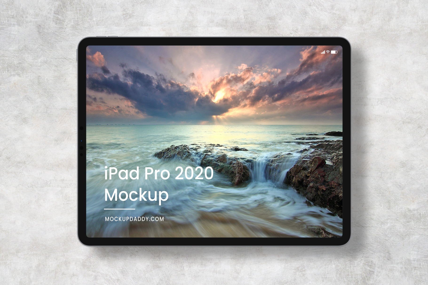 iPad Pro Top Angle Mockup
