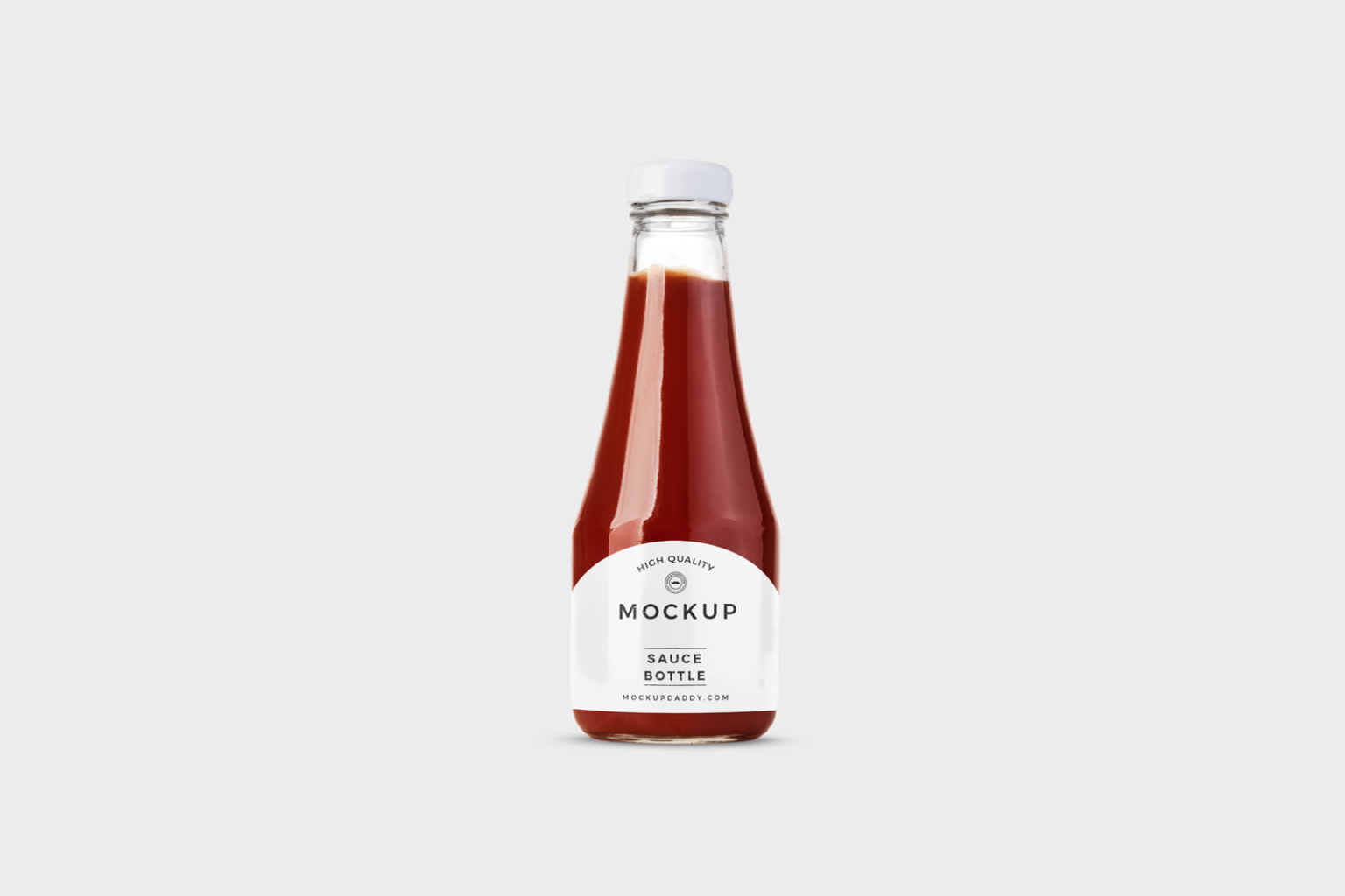 Glass Ketchup Bottles Mockup Mockup Daddy
