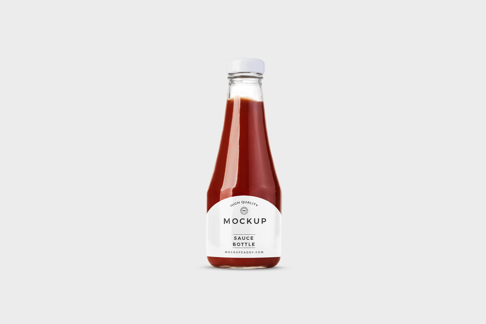 Glass Ketchup Bottles Mockup Mockup Daddy