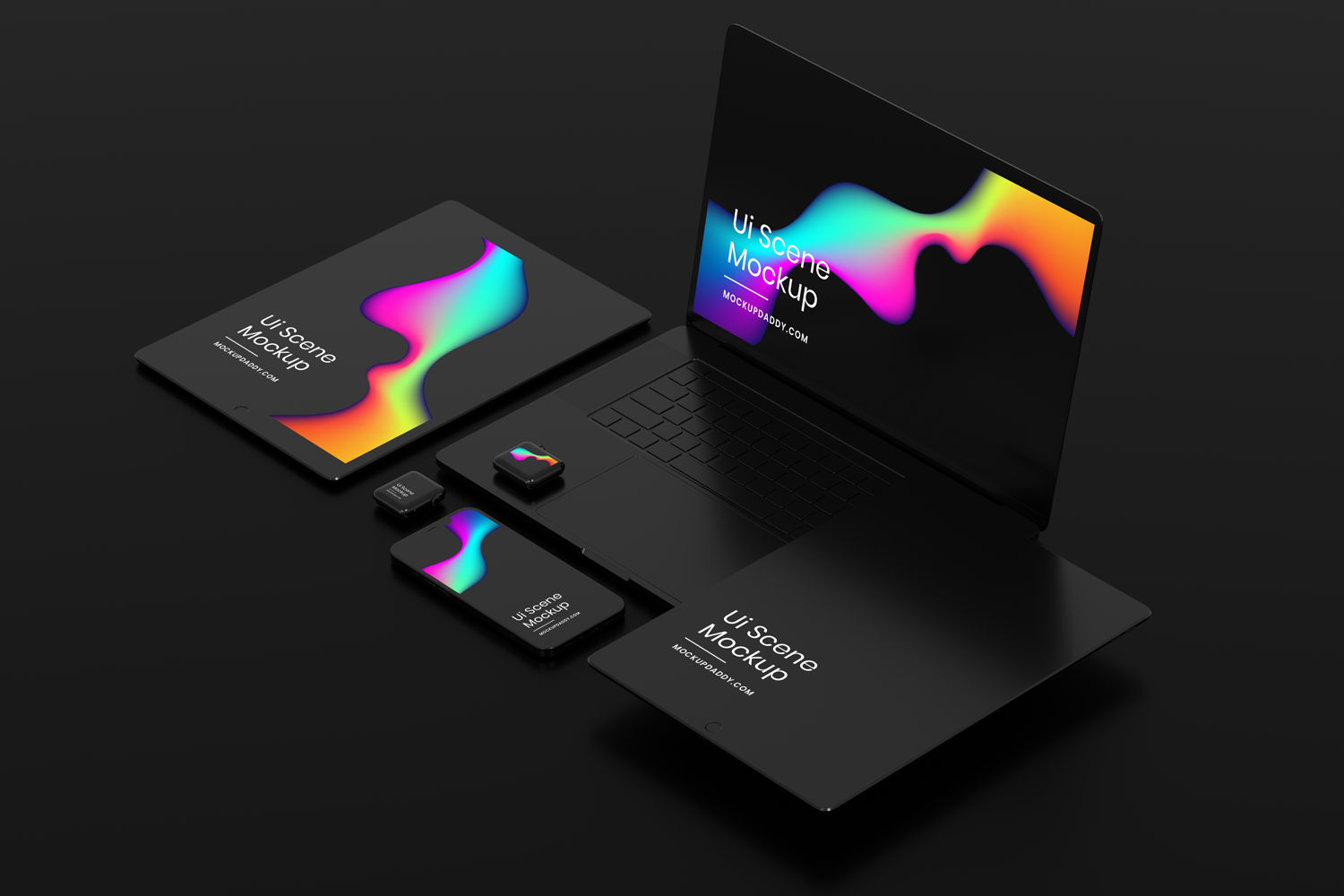 Black Devices Mockup Mockup Daddy