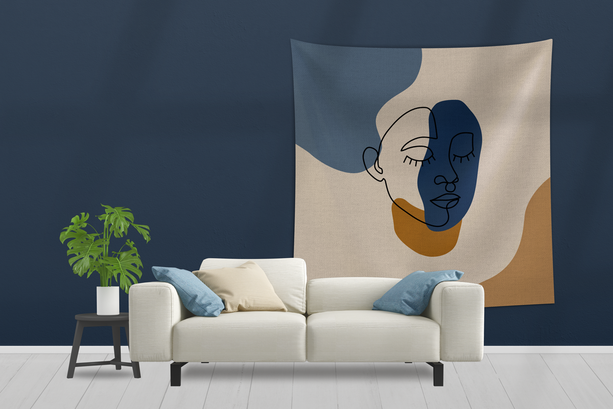 Tapestry Mockup (4 Sizes) Mockup Daddy