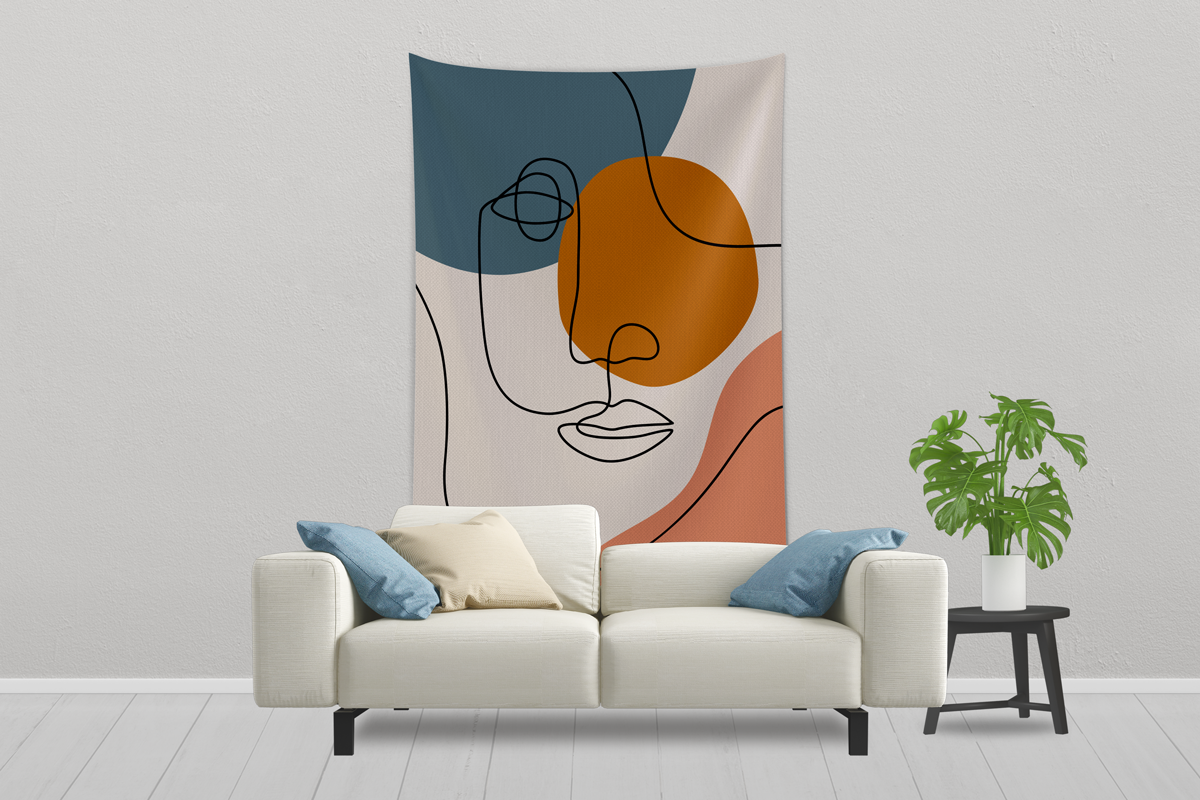 Tapestry Mockup (4 Sizes) Mockup Daddy