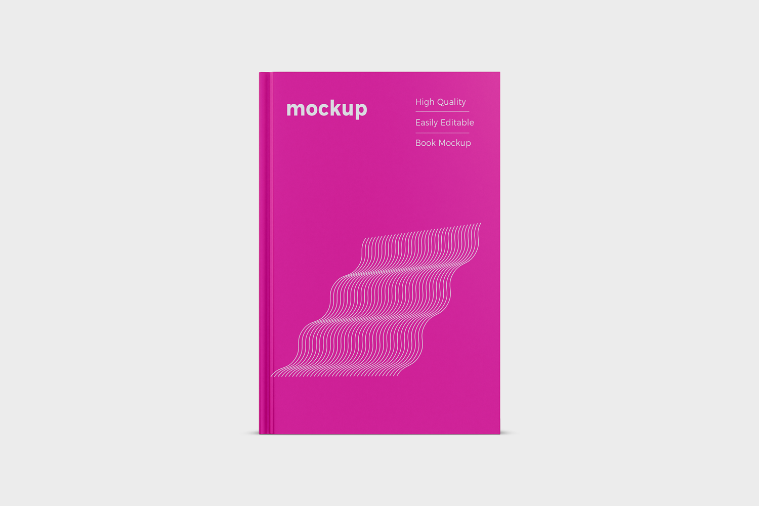 hardcover book cover mockup free