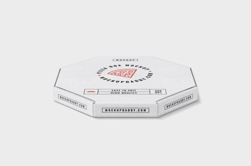 Round Pizza Box Template PSD