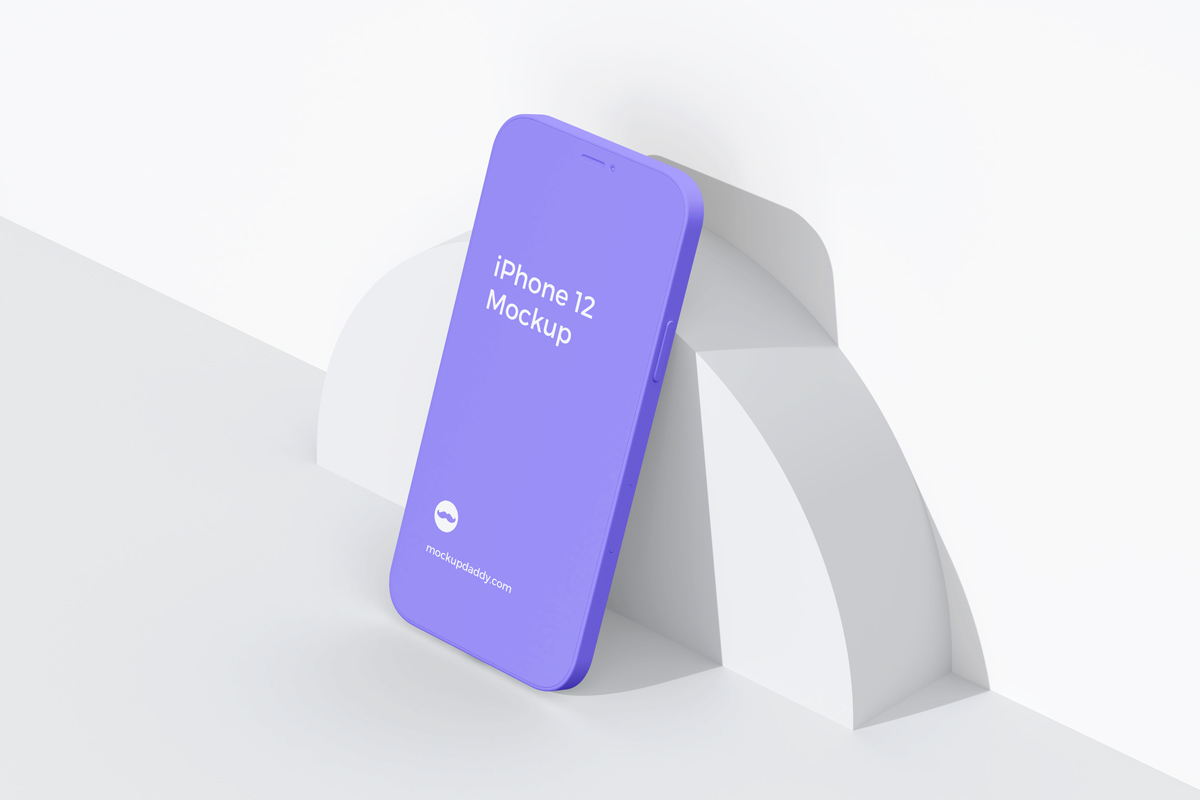 iPhone 12 Clay Mockup for Invision App