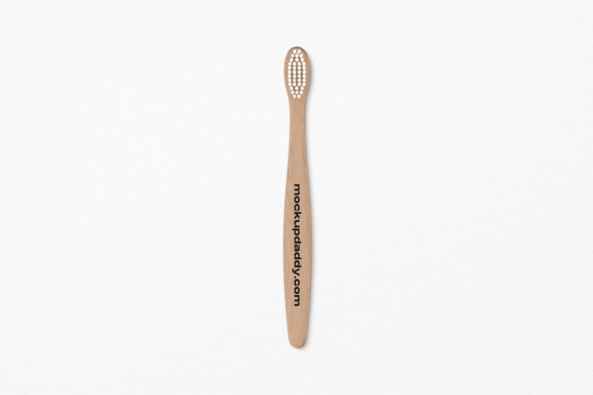 Bamboo Toothbrush Mockup