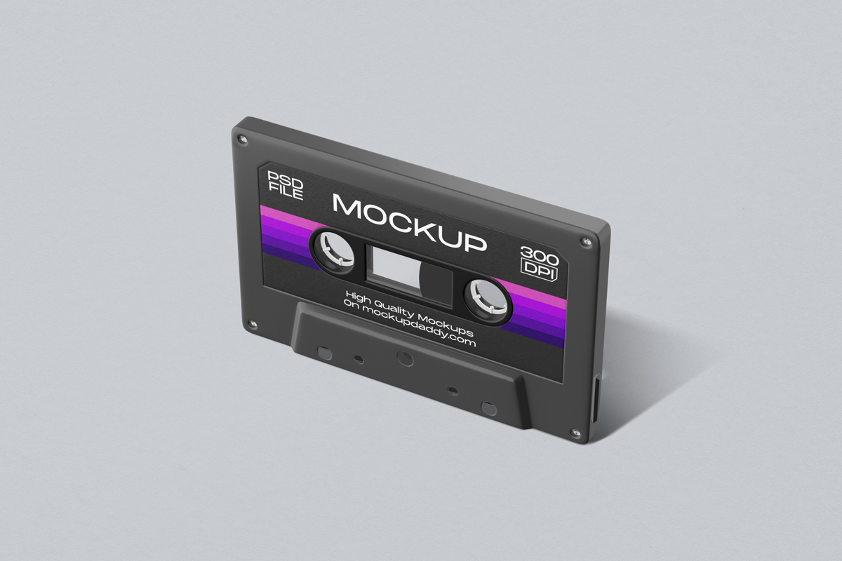 Cassette Mockup Download