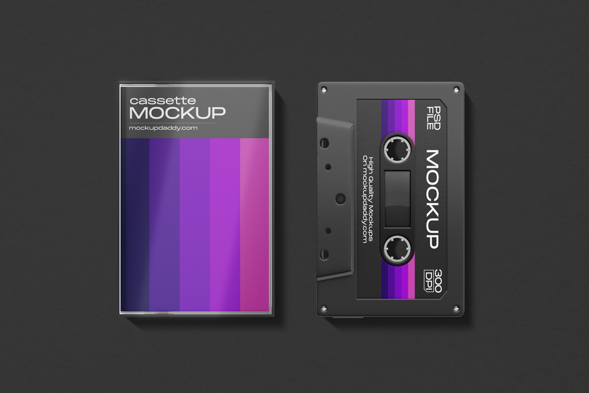 Cassette Tape Mockup Generator