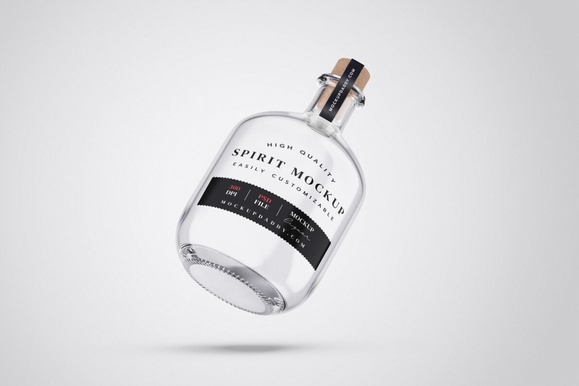 Spirit Bottle Mockup Mockup Daddy