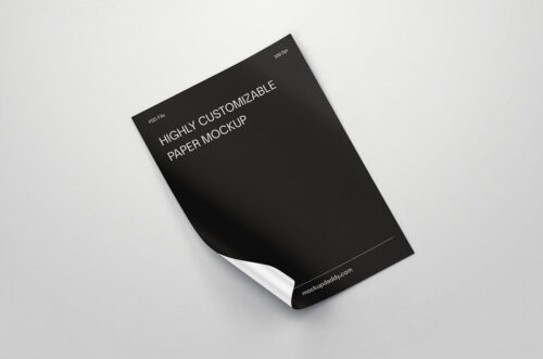 Highly Customizable Paper Mockup