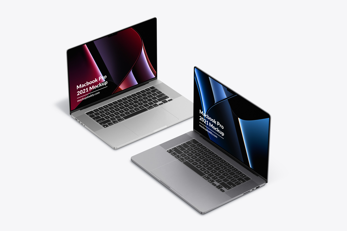 Macbook Isolated Templates