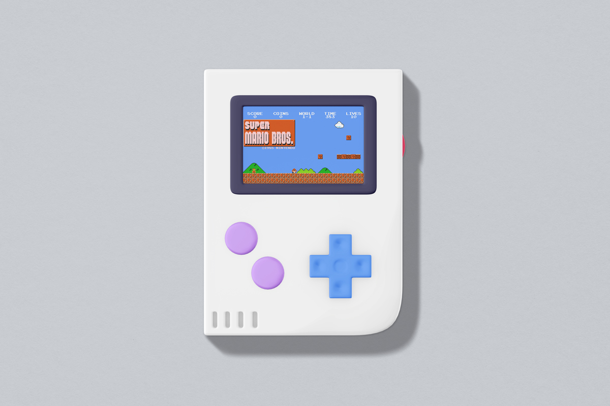 Retro Gaming Devices 3d Renders