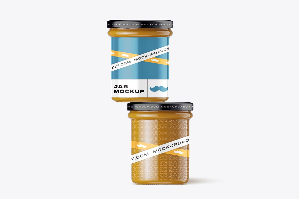 Sauce Jar Mockup Mockup Daddy